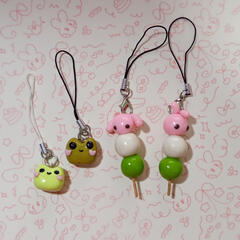 3. Polymer Clay Aniks Keychain - ₱120 Charm - ₱30 - ₱60 Handmade with love—each one cozy, and cute.