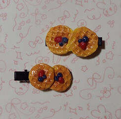 4. Polymer Clay Hairclip ₱40 A small, sweet touch to your daily look.